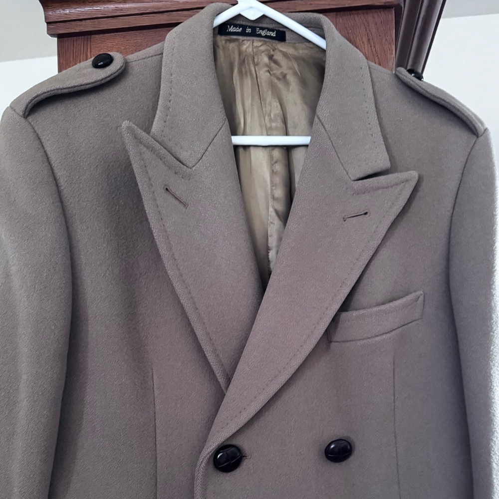 Men’s Genuine Merino Coating Long Wool Coat